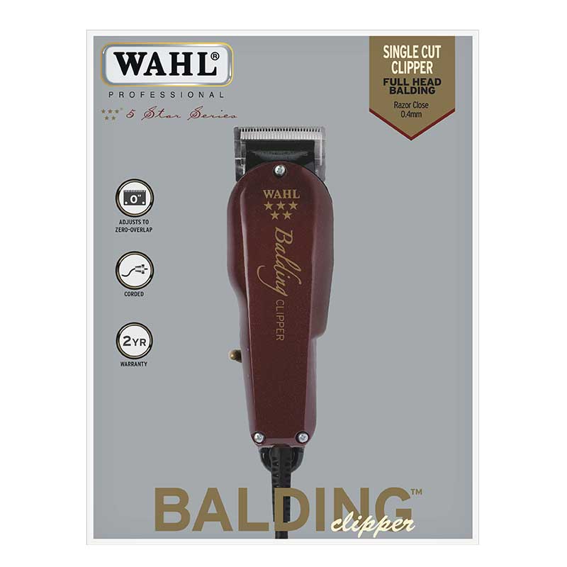 wahl bald & fade hair clipper kit